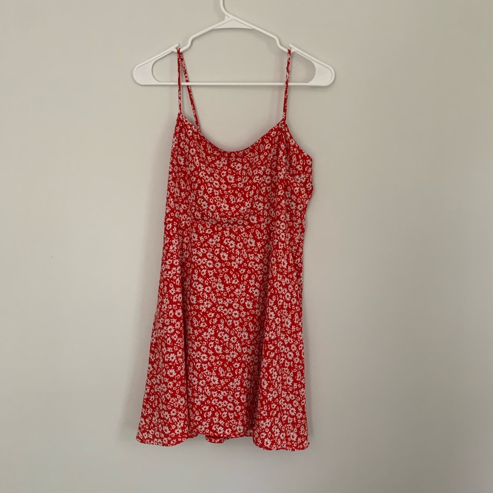 Red Floral Dress